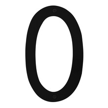 Husnummer 0 stål sort 25 cm